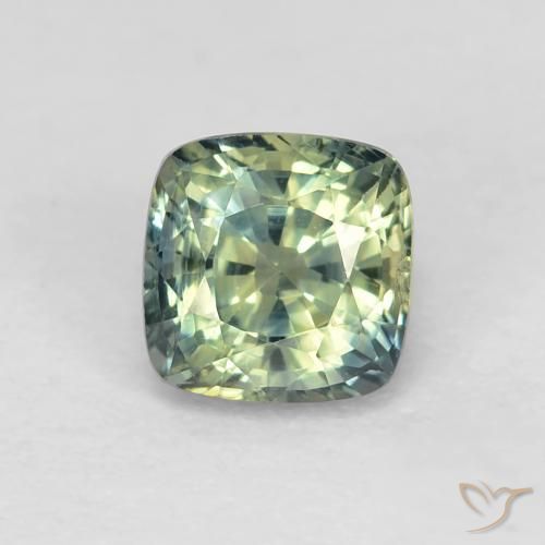 0.98ct Naturel Multicolore Saphir, Coussin, VS