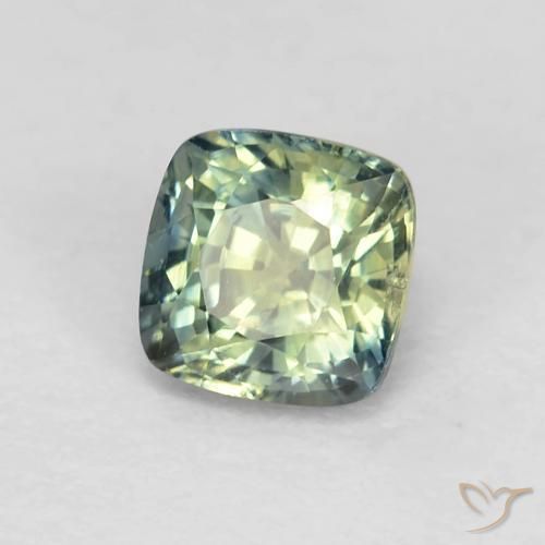Saphir Multicolore naturelle Coussin, 0.98 ct, VS