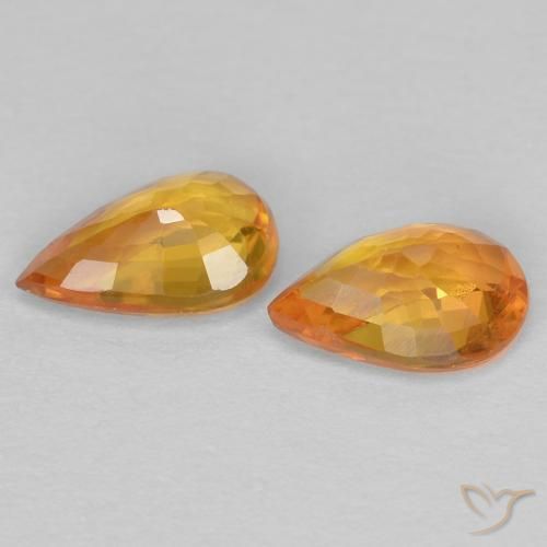 Shop natural 0.90ct Or Saphir gems, En forme de poire, from Tanzanie at GemSelect. In stock, global shipping!