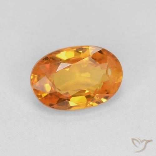 Saphir Or naturelle ovale, 0.69 ct, VS
