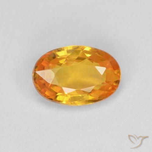 0.60ct Naturel Or Saphir, ovale, VVS-VS