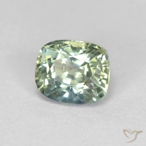 Saphir Multicolore naturelle Coussin, 0.90 ct, VVS