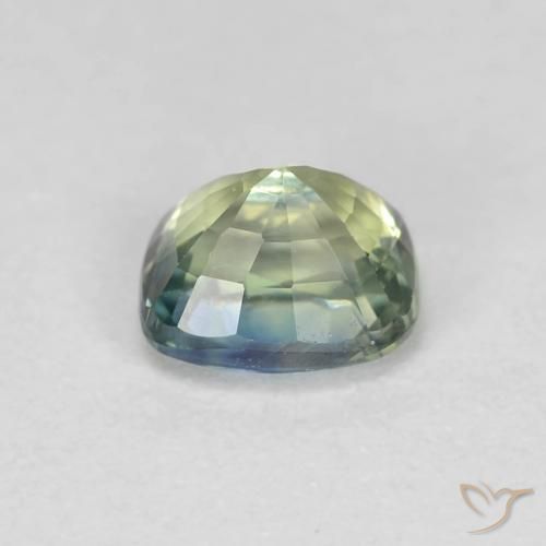 Saphir Multicolore naturelle Coussin, 0.90 ct, VVS