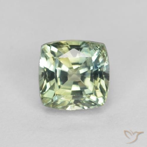 0.84ct Naturel Multicolore Saphir, Coussin, VS