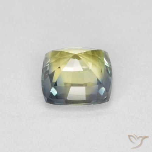 Saphir Multicolore naturelle Coussin, 0.66 ct, VS