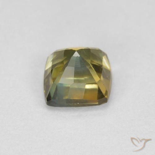 Saphir Multicolore naturelle Coussin, 0.65 ct, VVS