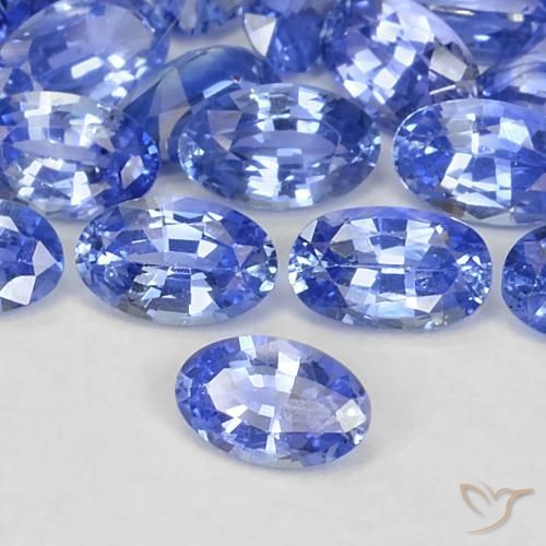 Saphir Bleu pastel naturelle ovale, 0.27 ct, VS