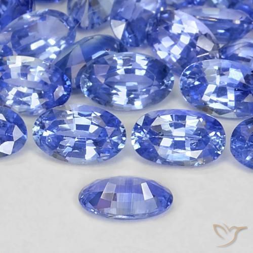 Saphir Bleu pastel naturelle ovale, 0.27 ct, VS