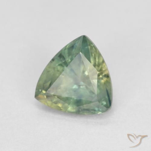 Saphir Multicolore naturelle Trillion, 0.96 ct, VS