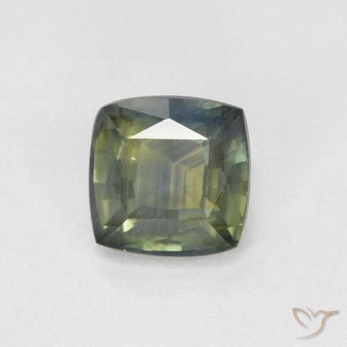 Saphir Multicolore naturelle Coussin, 0.97 ct, VS
