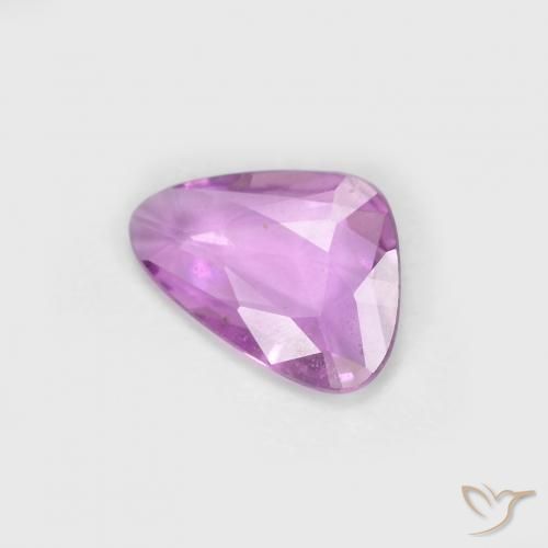 Saphir Violet Rosâtre naturelle Fantaisie, 0.56 ct, VS