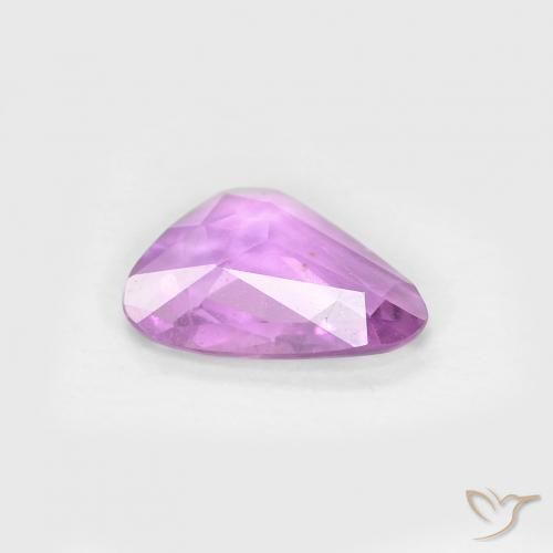Saphir Violet Rosâtre naturelle Fantaisie, 0.56 ct, VS