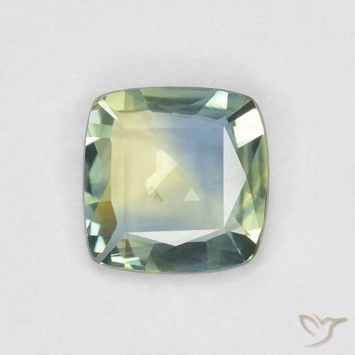 0.66ct Naturel Multicolore Saphir, Coussin, VVS