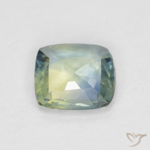 Saphir Multicolore naturelle Coussin, 0.66 ct, VVS