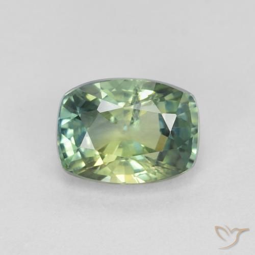 1.22ct Naturel Multicolore Saphir, Coussin, VS