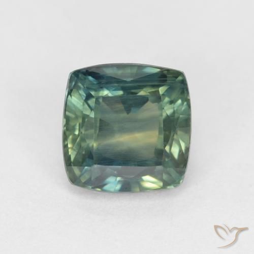 1.14ct Naturel Multicolore Saphir, Coussin, VVS-VS