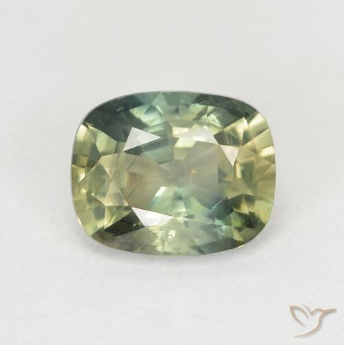 1.40ct Naturel Multicolore Saphir, Coussin, VS