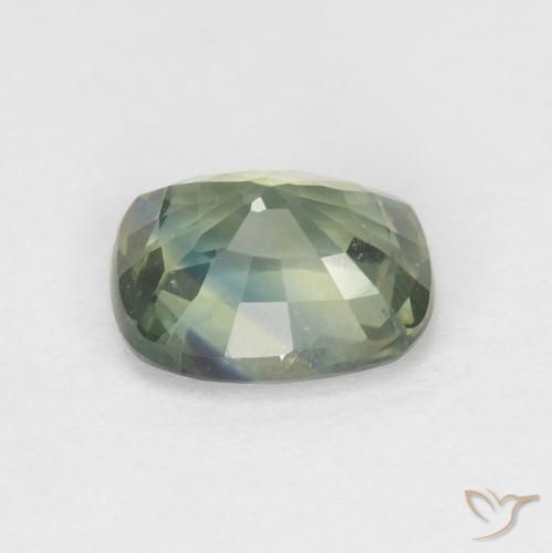 Saphir Multicolore naturelle Coussin, 1.40 ct, VS