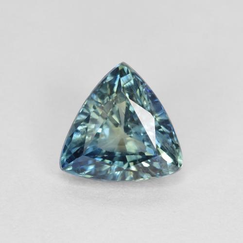 Saphir bleue naturelle trillion, 1,04 ct, VS