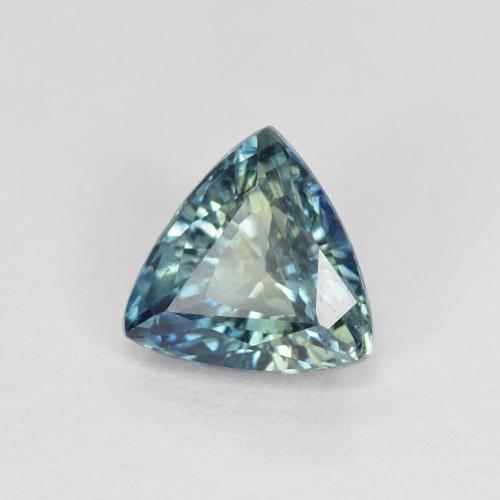 Saphir bleue naturelle trillion, 1,04 ct, VS