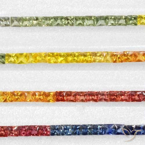 Shop natural 8.78ct Multicolore Saphir gems, Carré, from Tanzanie at GemSelect. In stock, global shipping!