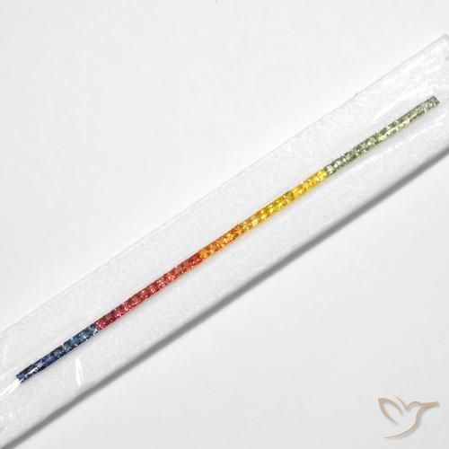 Shop natural 8.78ct Multicolore Saphir gems, Carré, from Tanzanie at GemSelect. In stock, global shipping!