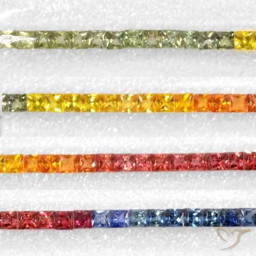 Shop natural 8.50ct Multicolore Saphir gems, Carré, from Tanzanie at GemSelect. In stock, global shipping!