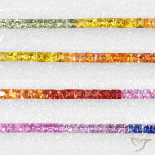 Shop natural 6.63ct Multicolore Saphir gems, Carré, from Tanzanie at GemSelect. In stock, global shipping!