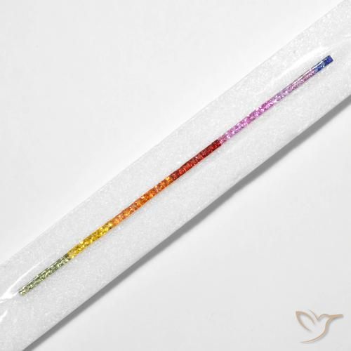 Shop natural 6.63ct Multicolore Saphir gems, Carré, from Tanzanie at GemSelect. In stock, global shipping!