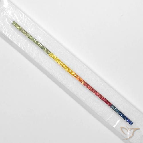 Shop natural 8.07ct Multicolore Saphir gems, Carré, from Tanzanie at GemSelect. In stock, global shipping!