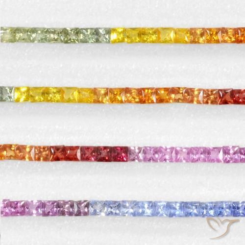 Shop natural 5.96ct Multicolore Saphir gems, Carré, from Tanzanie at GemSelect. In stock, global shipping!