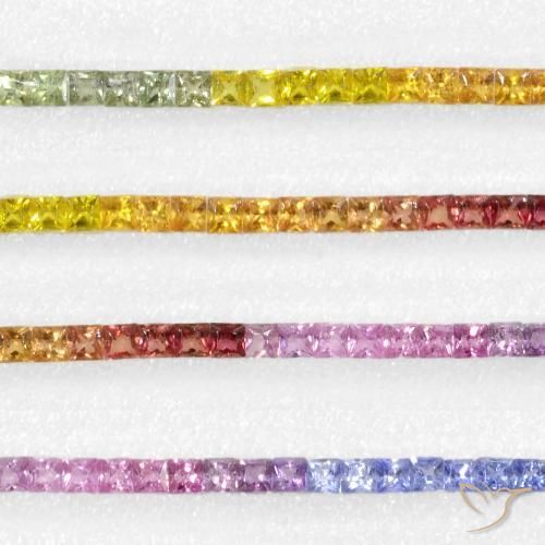 Shop natural 5.29ct Multicolore Saphir gems, Carré, from Tanzanie at GemSelect. In stock, global shipping!