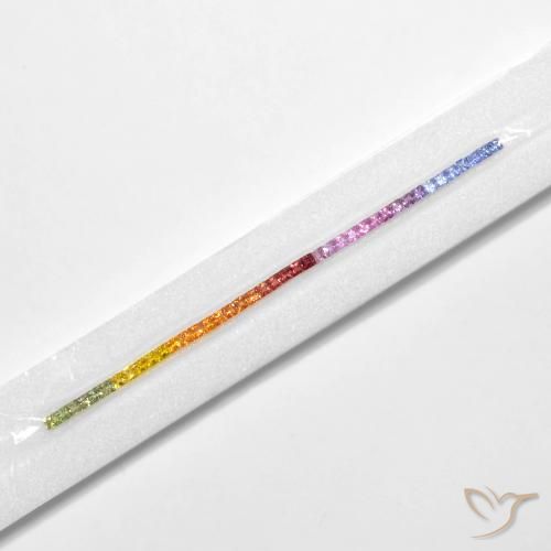 Shop natural 5.29ct Multicolore Saphir gems, Carré, from Tanzanie at GemSelect. In stock, global shipping!