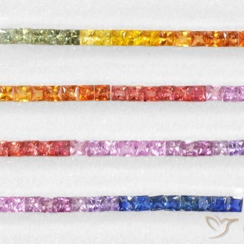 Shop natural 5.65ct Multicolore Saphir gems, Carré, from Tanzanie at GemSelect. In stock, global shipping!