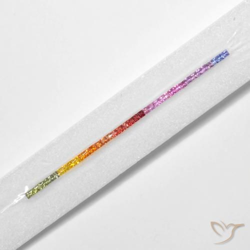 Shop natural 6.18ct Multicolore Saphir gems, Carré, from Tanzanie at GemSelect. In stock, global shipping!