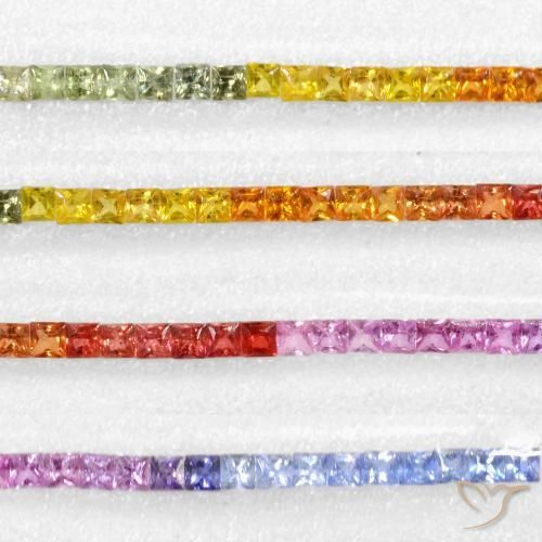 Shop natural 6.32ct Multicolore Saphir gems, Carré, from Tanzanie at GemSelect. In stock, global shipping!