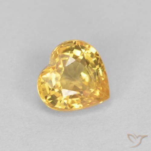 Saphir Top Gold naturelle Cœur, 0.48 ct, VVS-VS