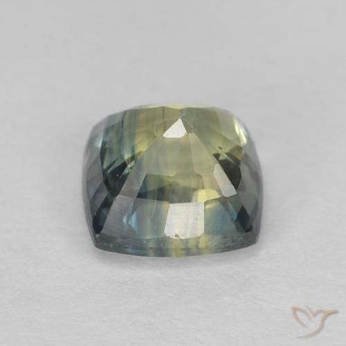 Saphir Multicolore naturelle Coussin, 0.94 ct, VS-SI