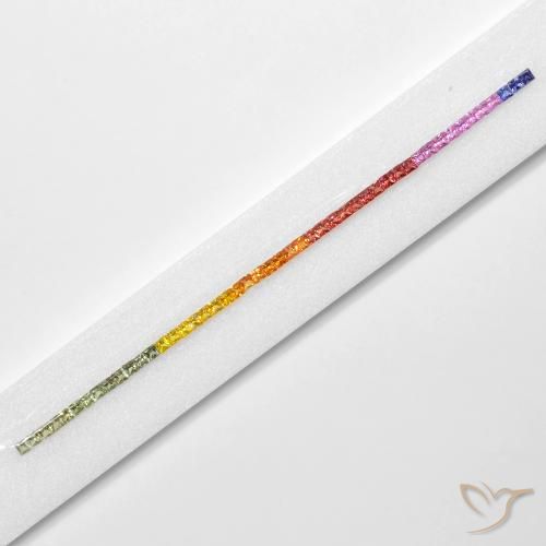 Shop natural 7.97ct Multicolore Saphir gems, Carré, from Tanzanie at GemSelect. In stock, global shipping!