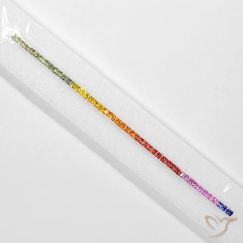 Shop natural 7.97ct Multicolore Saphir gems, Carré, from Tanzanie at GemSelect. In stock, global shipping!