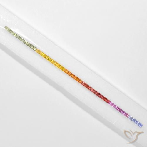 Shop natural 7.98ct Multicolore Saphir gems, Carré, from Tanzanie at GemSelect. In stock, global shipping!