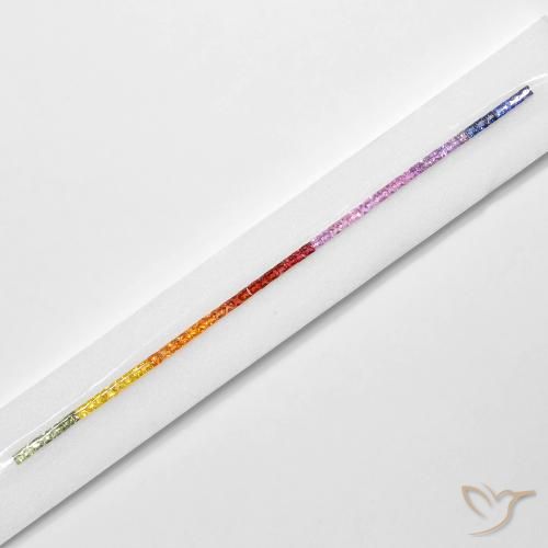 Shop natural 6.42ct Multicolore Saphir gems, Carré, from Tanzanie at GemSelect. In stock, global shipping!