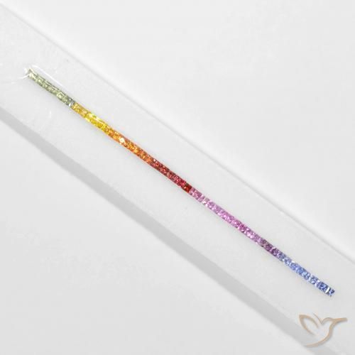Shop natural 6.06ct Multicolore Saphir gems, Carré, from Tanzanie at GemSelect. In stock, global shipping!