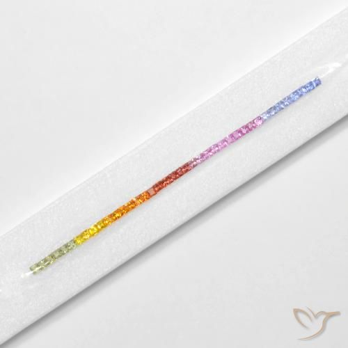 Shop natural 5.21ct Multicolore Saphir gems, Carré, from Tanzanie at GemSelect. In stock, global shipping!