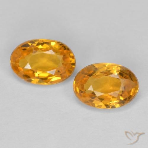 1.22ctw Naturel Doré-orange foncé Saphir, ovale, VVS