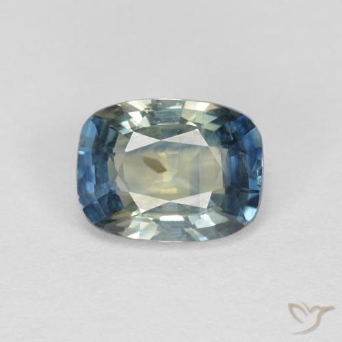 1.07ct Naturel Multicolore Saphir, Coussin, VS-SI