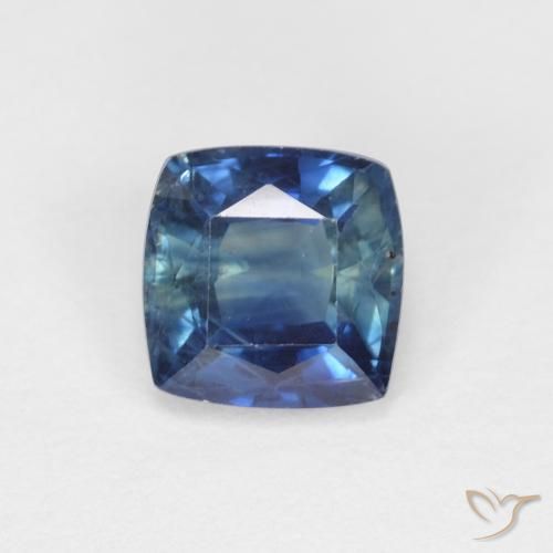 0.97ct Naturel Sarcelle Saphir, Coussin, VS-SI