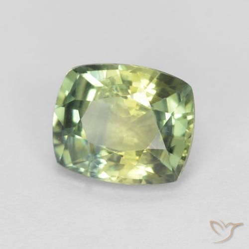 Saphir Multicolore naturelle Coussin, 1.16 ct, VS