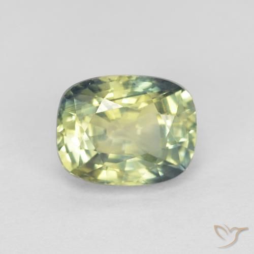 1.06ct Naturel Multicolore Saphir, Coussin, VVS-VS