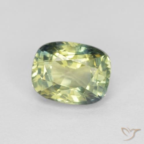 Saphir Multicolore naturelle Coussin, 1.06 ct, VVS-VS